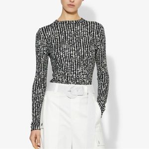 Proenza Schouler White Label. The Inky Dot Jacquard Knit Pullover.